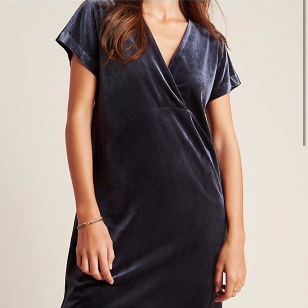 Anthropologie Velvet Dress
